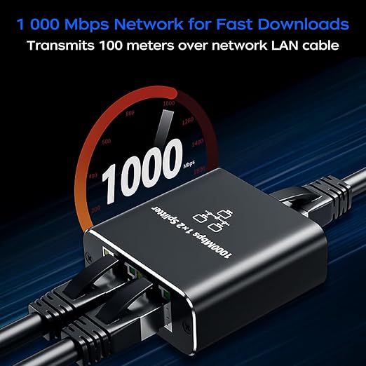 Gigabit Ethernet Splitter 1 to 2 - Image 2