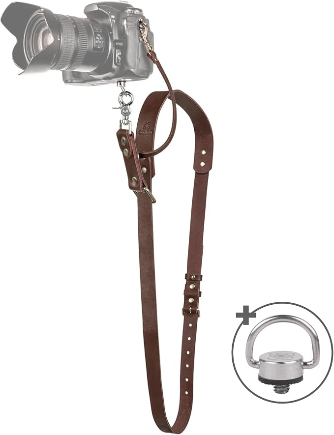 C Coiro Leather Camera Strap Crossbody by CCoiro
