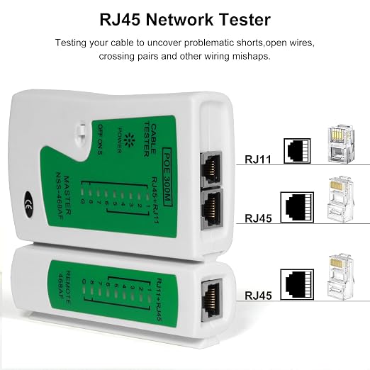 Professional Network Cable Tester – Fast & Reliable RJ45/RJ11/RJ12 Ethernet - Image 4