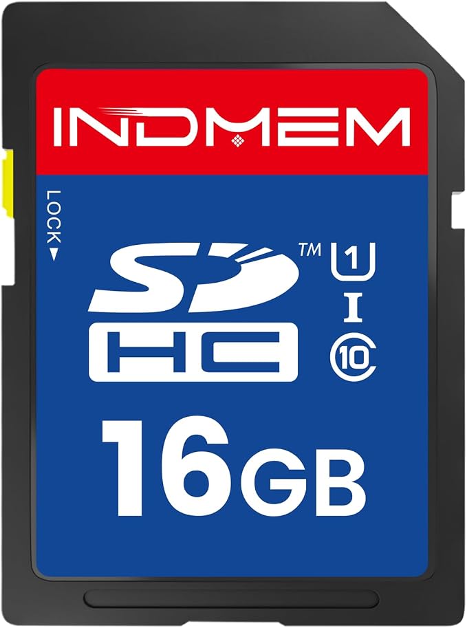 16GB SD Card, C10 SDHC UHS-I Memory Cards U1 Class 10 High-Speed Full 4K HD by elecacc