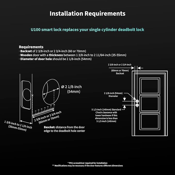 Aqara Smart Lock U100, Fingerprint Keyless Entry Door Lock - Image 6