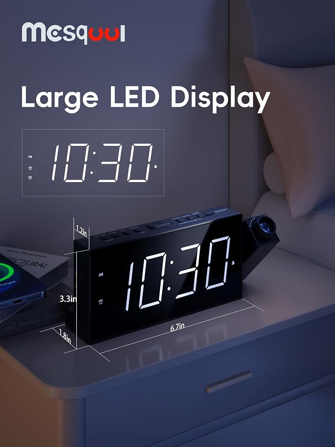Mesqool Projection Alarm Clock - Image 2