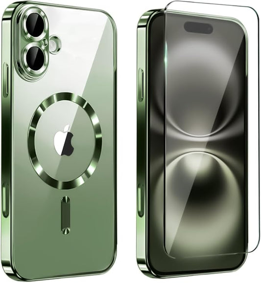 Magnetic Glossy Case for iPhone 17, iPhone17 Phone Case Slim Clear Luxury by Unknown
