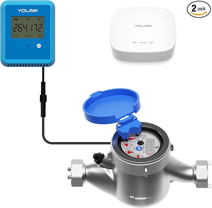 YoLink FlowSmart NSF Smart Water Monitor and Leak Detection: 1 Inch Advanced by YoLink