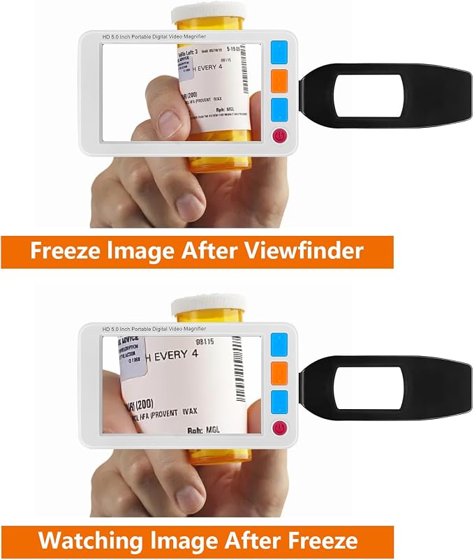5.0 Inch Digital Magnifier, 3X-48X Zoom Electronic Reading Aid, Simplified - Image 9