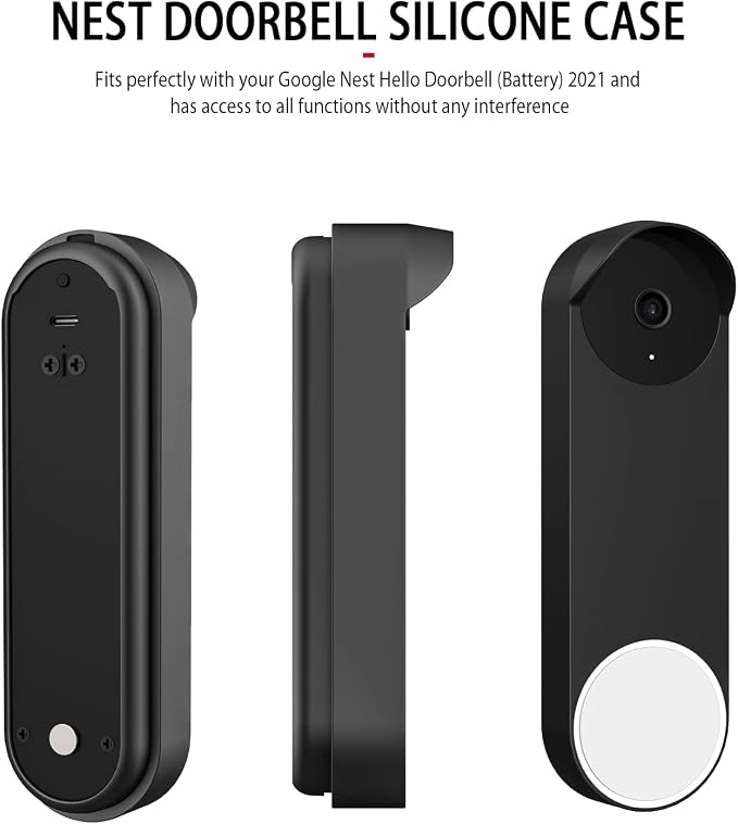Silicone Case for Google Nest Hello Doorbell 2021 Cover - Image 6