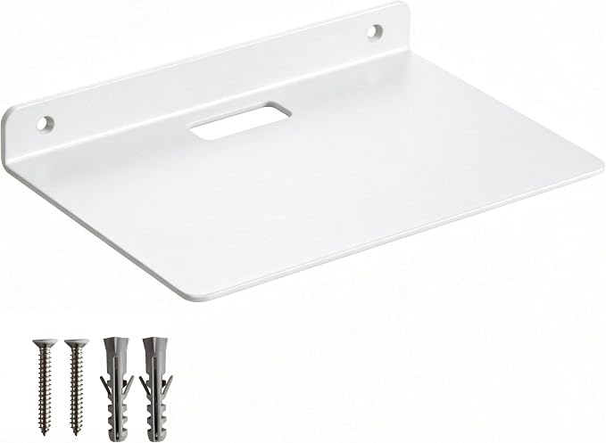 Floating Shelves for Wall, Small Black Shelves Wall Mounted Shelf for Bathroom by YUjieSTC