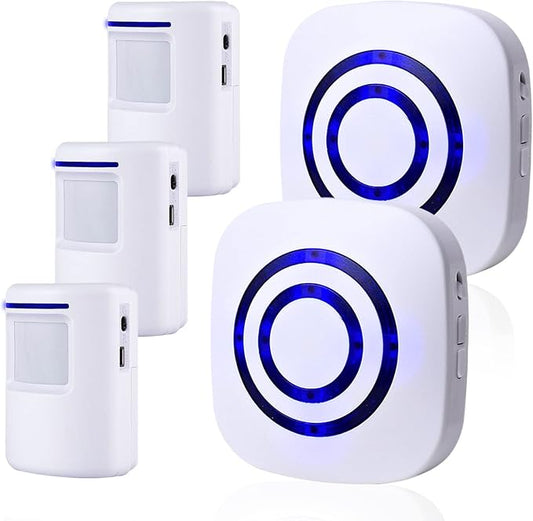 Motion Sensor Alarm, Wireless Driveway Alarm Indoor Home Security Business by Shaogax