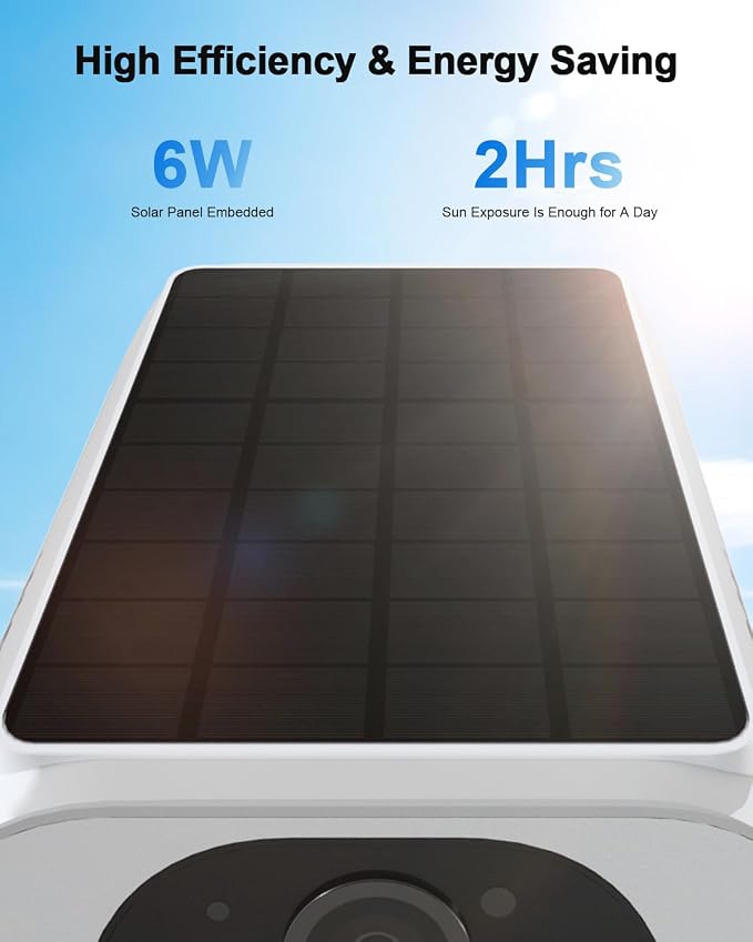 ANRAN 2K Solar Security Cameras Wireless Outdoor, 2.4Ghz WiFi Surveillance - Image 6