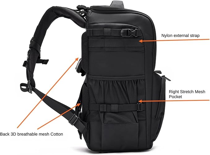 ZZQ&CCF Telephoto Lens Camera Backpack - Image 8