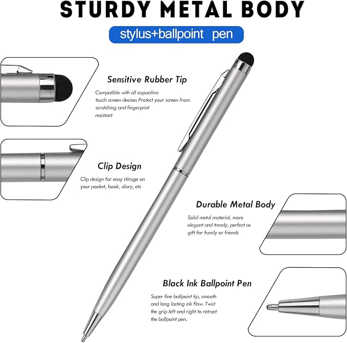 15 Pack Stylus Pens for Touch Screens Stylus Pen Compatible - Image 2