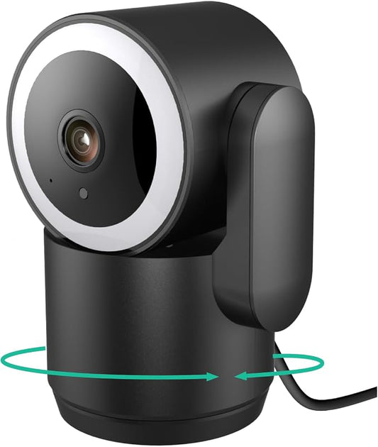 Luna 2K Indoor Cameras for Home Security, 2.4GHz & 5GHz WiFi, 360-Degree by LUNAHOME
