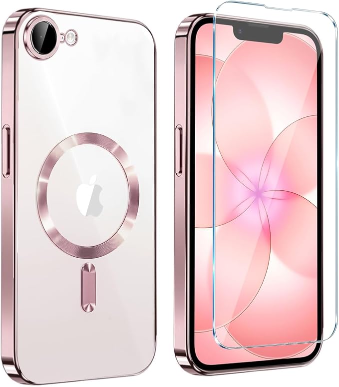 Magnetic Glossy Case for iPhone 17e, iPhone17e/16e Phone Case Slim Clear Luxury by Unknown