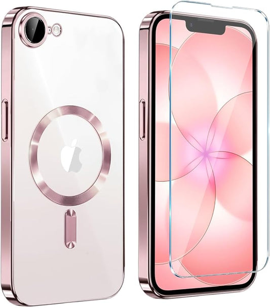 Magnetic Glossy Case for iPhone 17e, iPhone17e/16e Phone Case Slim Clear Luxury by Unknown