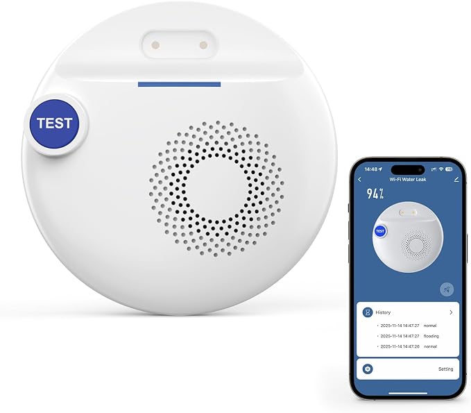 PGST WiFi Water Leak Detectors, Wireless Water Leak & Drip by PGST