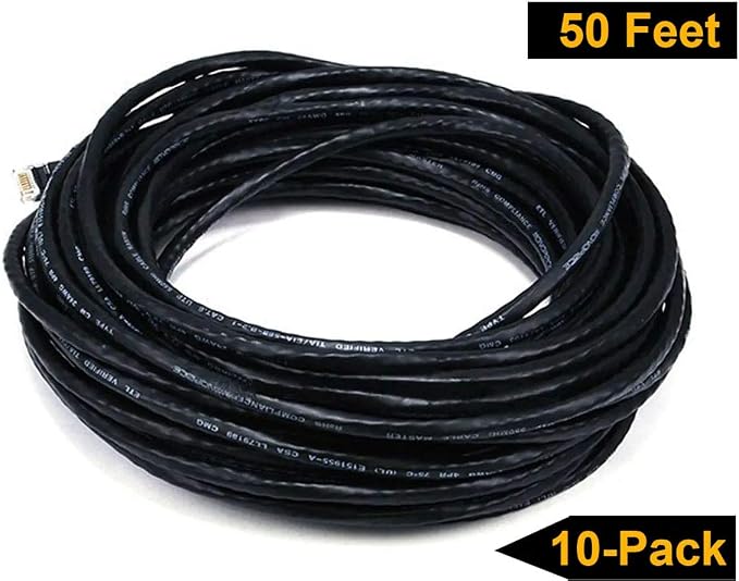 iMBAPrice 15' Cat5e Network Ethernet Patch Cable, 10 Pack - Image 8