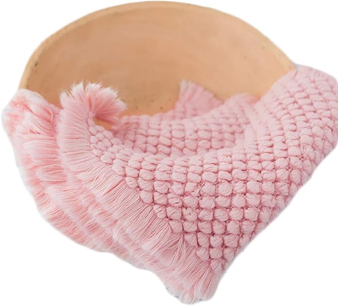 Zeroest Baby Photography Props Basket Braid Wool Wrap Newborn Photo Shoot by NewbornPhotographyProps