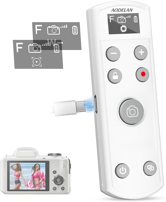 Remote Control for Fujifilm Camera, USB-C Rechargeable Wireless Shutter Release by AODELAN