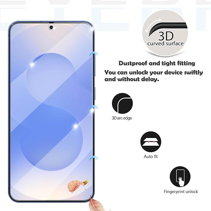 Screen Protector for Samsung Galaxy S25 Plus / S25+, Tempered Glass for Galaxy - Image 3