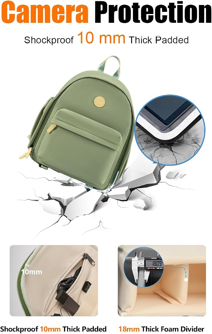 Cwatcun Camera Backpack Bag for Women, Stylish DSLR/SLR Camera Bag - Image 4