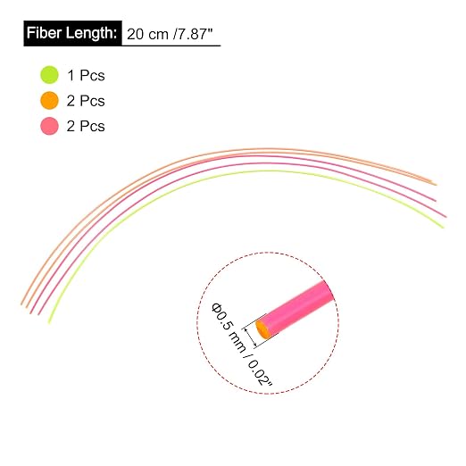 MECCANIXITY Fiber Optic Rods PMMA 0.5mmx20cm - Image 2
