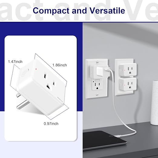 Remote Switch Outlet 2Sets, Wireless On/Off Light Switch Wall Mounted, TUV - Image 8