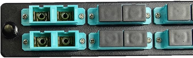 RiteAV LGX Footprint Fiber Optic Cable SC Adapter Patch Panel 6 Ports Loaded - Image 4