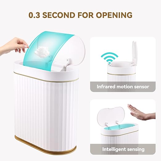 ELPHECO Bathroom Trash Can - Image 4