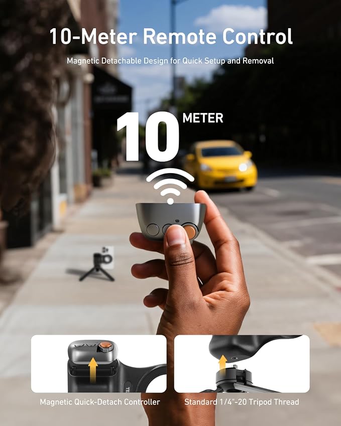 TELESIN Fun Shot Magnetic Phone Camera DSLR Style Shutter Grip - Image 5