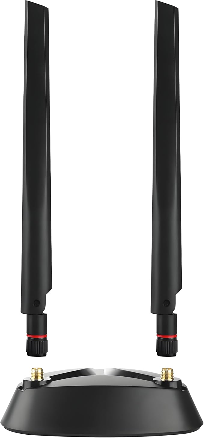 Long Range WiFi 6 6E Tri-Band Antenna 6GHz 5.8GHz 2.4GHz Magnetic Base - Image 4