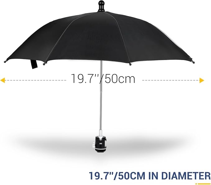 3 Level Height Adjustable Camera Hot Shoe Umbrella, Upgrade Rain Umbrella - Image 7