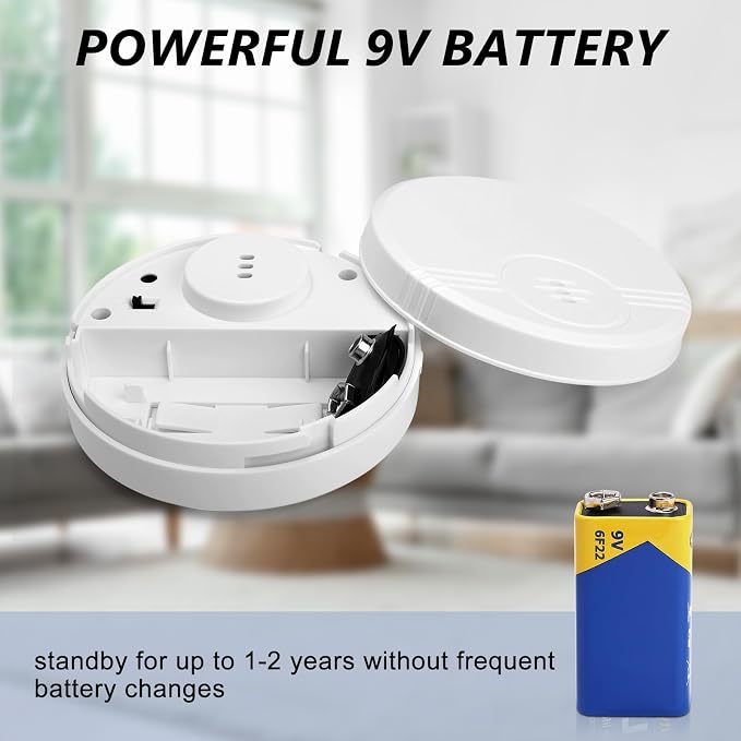 2 Pack Water Leak Detector, 135 dB Water Sensor Alarm, Floor and Wall Mounted - Image 8