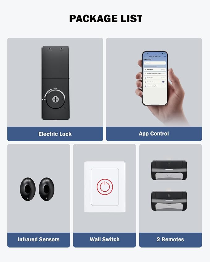 ZUMI Wall-Mounted Garage Door Opener, App-Controlled Garage Opener - Image 2