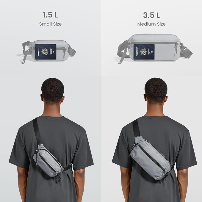 tomtoc 3.5L Sling Bag with RFID Blocking, Crossbody Bag Chest Shoulder Pack - Image 2