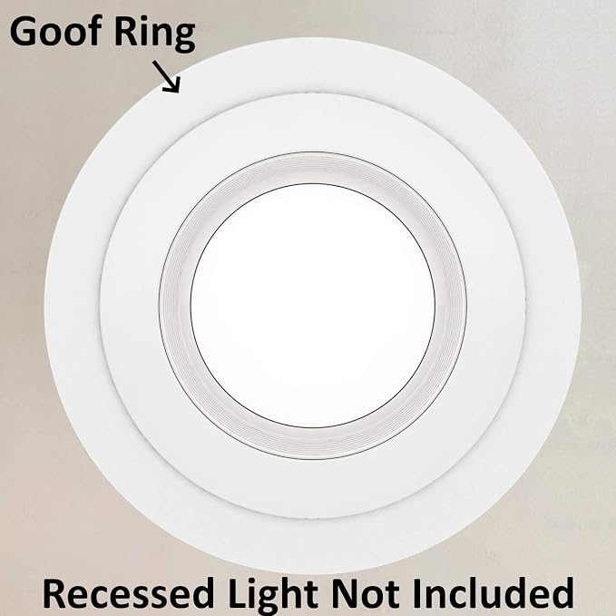 8 Pack Matte White Goof Trim Ring - Image 4