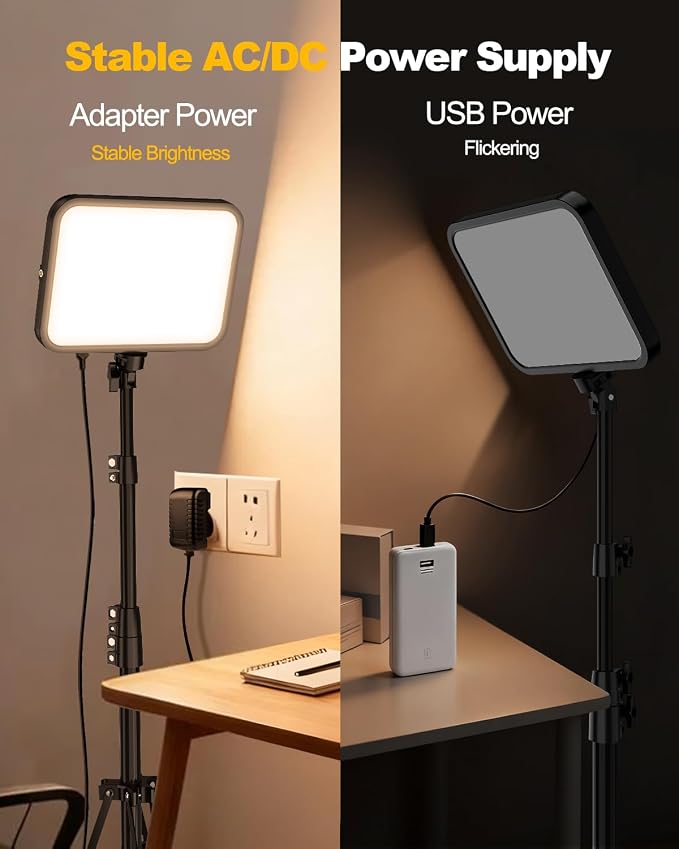 UBeesize 2-Pack LED Video Light Kit, 3000-6500K Dimmable Photography Studio - Image 5