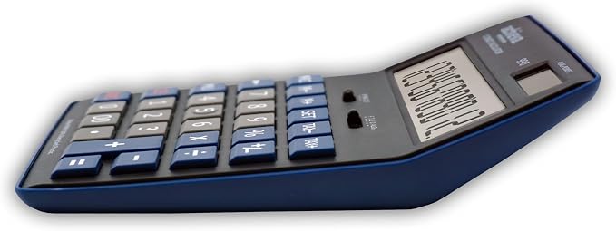 Achieva 12-Digit LCD Display Desktop Calculator | Blue | Mark Up Key, - Image 2