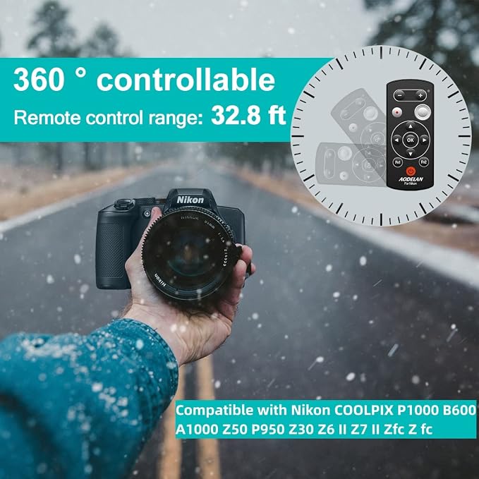 AODELAN Wireless Camera Remote Control Remote Shutter Release - Image 4