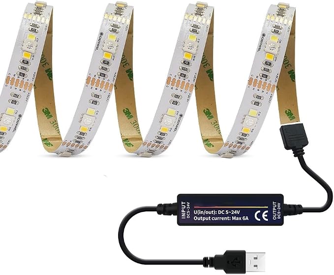 GIDERWEL Smart ZigBee 3.0 USB LED Strip Light RGBWW 3.3ft Kit by GIDERWEL