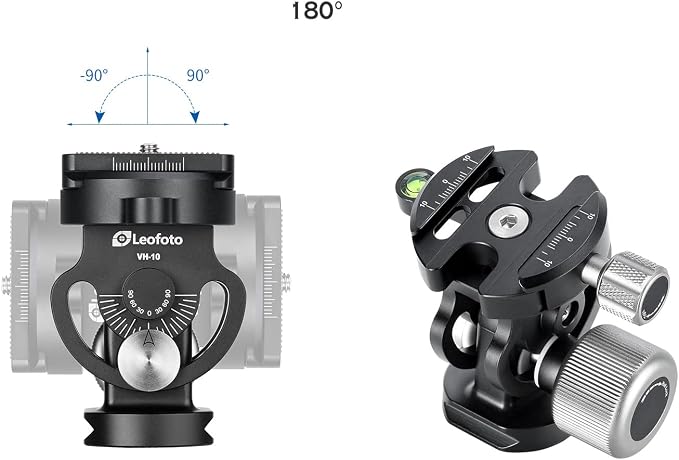 Leofoto MP-364C+VH-10S Monopod and Tilt Head Set, Carbon Fiber, VH-10S Monopod - Image 8