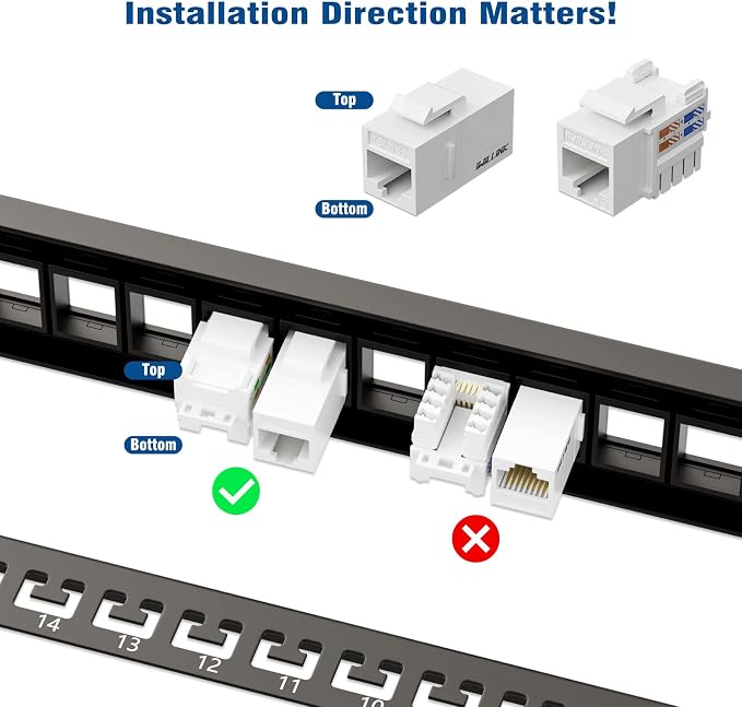 iwillink 24 Port Blank Keystone Patch Panel - Image 3