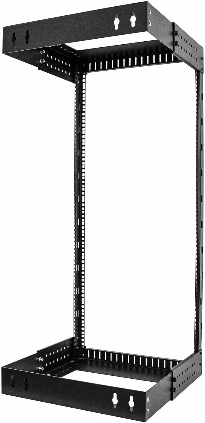 StarTech.com 2-Post 24U Heavy-Duty Wall Mount Network Rack, Wall Mount Data Rack - Image 4