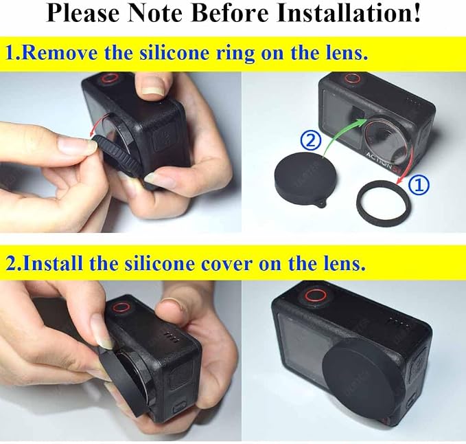 ULBTER Screen Protector for DJI OSMO Action 5 Pro Camera + Lens cap Cover - Image 3