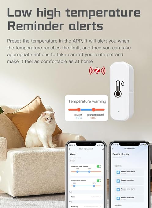 Zigbee Temperature and Humidity Sensor, Smart Home Multi-Room Group Control - Image 6