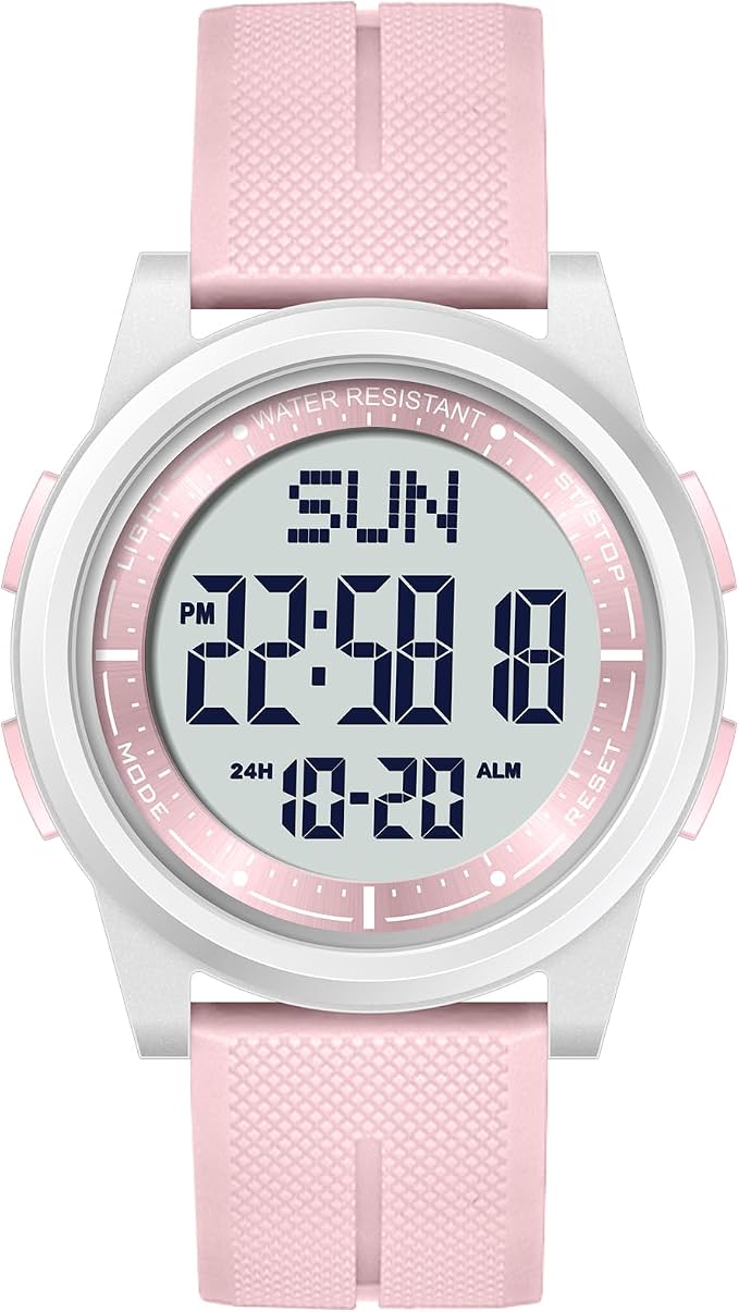 Beeasy Digital Watch for Men Women, 50M Waterproof, Ultra-Thin & Lightweight by Beeasy