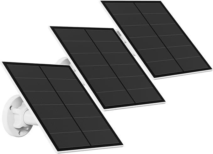 Solar Panel for Security Camera, 5W USB Solar Panel Compatible by EverExceed