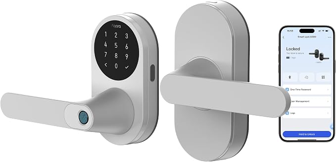 Aqara Smart Lock U300 Upgraded Version, Fingerprint Keyless Entry Door Lock by Aqara