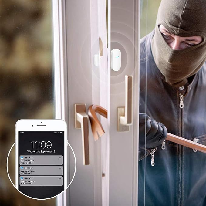 WiFi Door and Window Sensors, Tuya Smart Alarm - Image 4