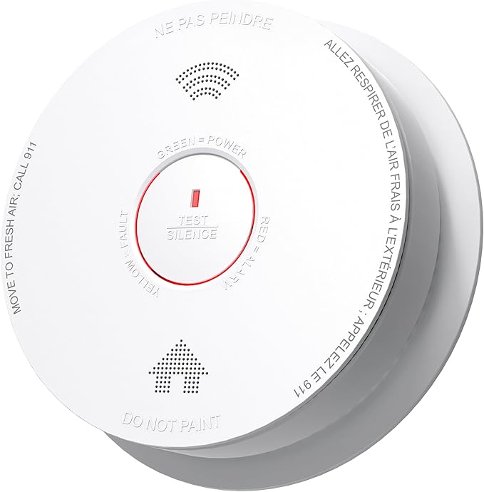 Smoke Detector Carbon Monoxide Detector Combo 10 Year Battery by SITERWELL