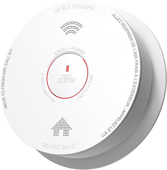 Smoke Detector Carbon Monoxide Detector Combo 10 Year Battery by SITERWELL